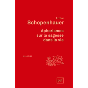 【法文版】叔本华 人生的智慧 Aphorismes sur la sagesse dans la vie 法文原版 Arthur Schopenhauer 哲学【中商原版】