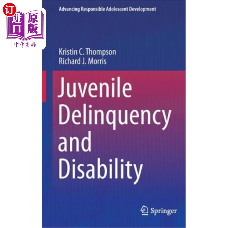 海外直订Juvenile Delinquency and Disability 青少年犯罪和残疾