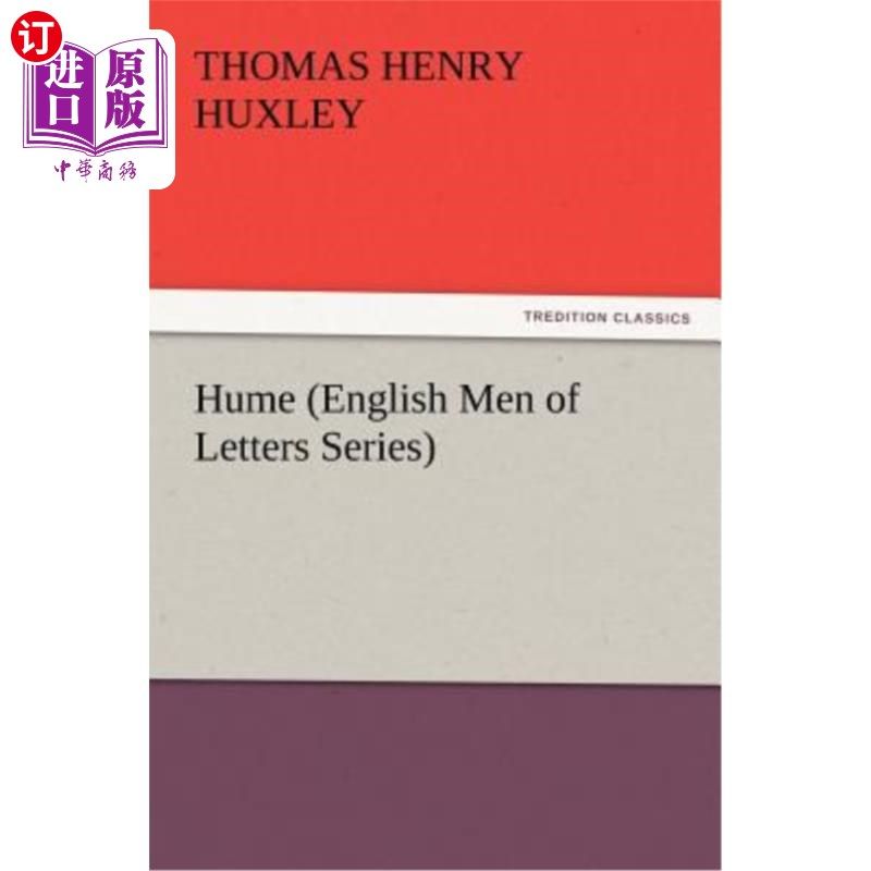 海外直订hume (english men of letters series) 休谟(英国文学家系列