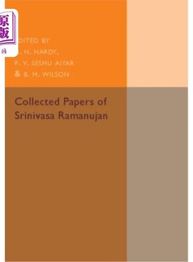 海外直订Collected Papers of Srinivasa Ramanujan 斯里尼瓦萨·拉马努扬论文集