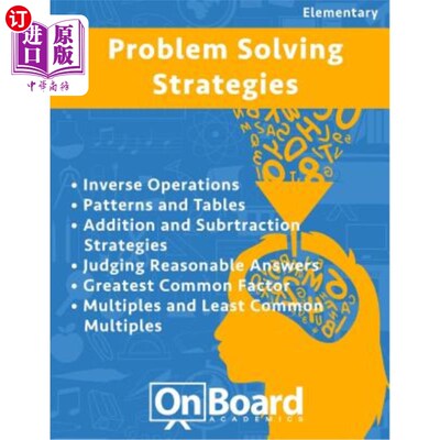 海外直订Problem Solving Strategies: Inverse Operations, Patterns and Tables, Addition an 解题策略：逆运算、模式与表