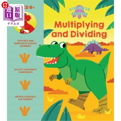海外直订Dinosaur Academy: Multiplying and Dividing 恐龙学院:乘法和除法