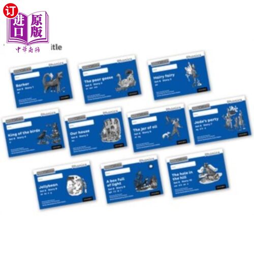 海外直订Read Write Inc. Phonics: Black and White Blue Se... Read Write公司拼读:黑白蓝六套故事书，每包100本