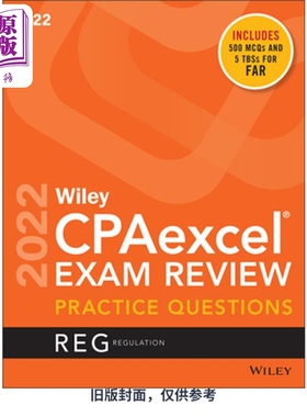 预售 Wiley Cpaexcel考试复习2022年1月学习指南 规则 Cpaexcel Exam Review January 2022Study Guide 英文原版 【中商原版】