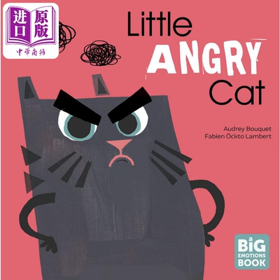 A Big Emotions Book Little Angry Cat 猫猫情绪绘本 一只愤怒猫 英文原版 进口图书 儿童情绪绘本 动物故事书【中商原版】