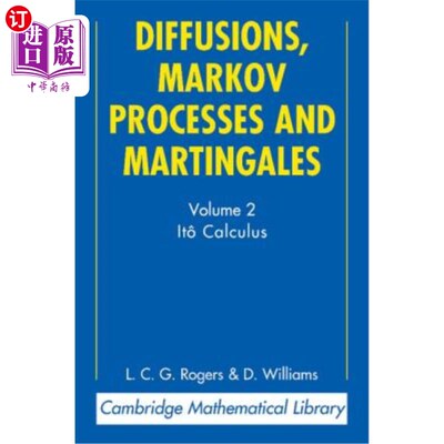 海外直订医药图书Diffusions, Markov Processes and Martingales: Volume 2, It? Calculus 扩散，马尔可夫过程和鞅：第2卷