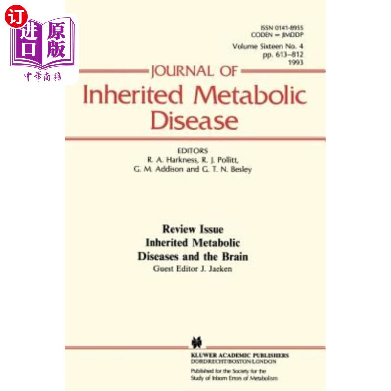 海外直订医药图书Inherited Metabolic Diseases and the Brain 遗传性代谢疾病与大脑