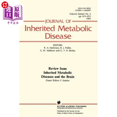 海外直订医药图书Inherited Metabolic Diseases and the Brain 遗传性代谢疾病与大脑