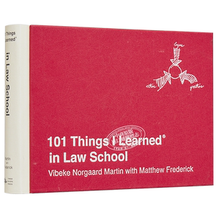 现货 从法学院学到的101件事 101 Things I Learned (r) in Law School 英文原版 Vibeke N Martin 法律法学百科【中商原版】