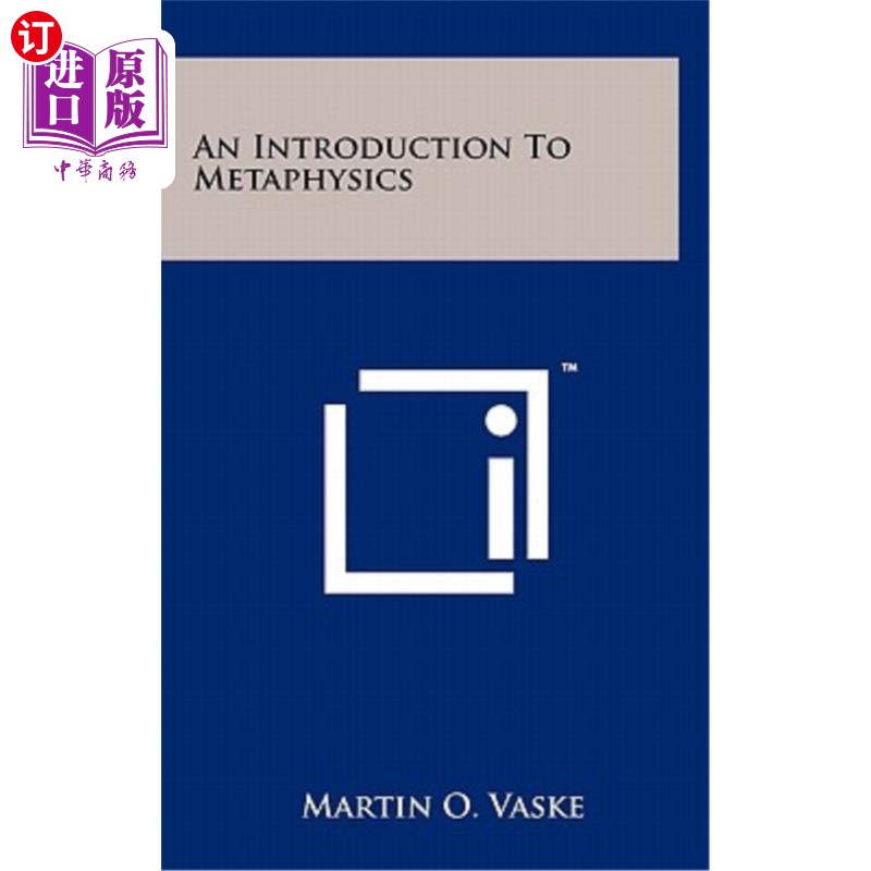 海外直订An Introduction to Metaphysics 《形而上学导论》