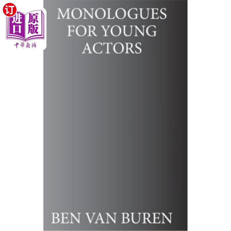 海外直订monologues for young actors 年轻演员独白