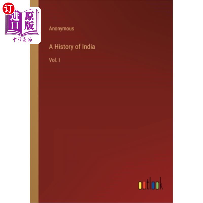 海外直订A History of India: Vol. I 印度史:首卷