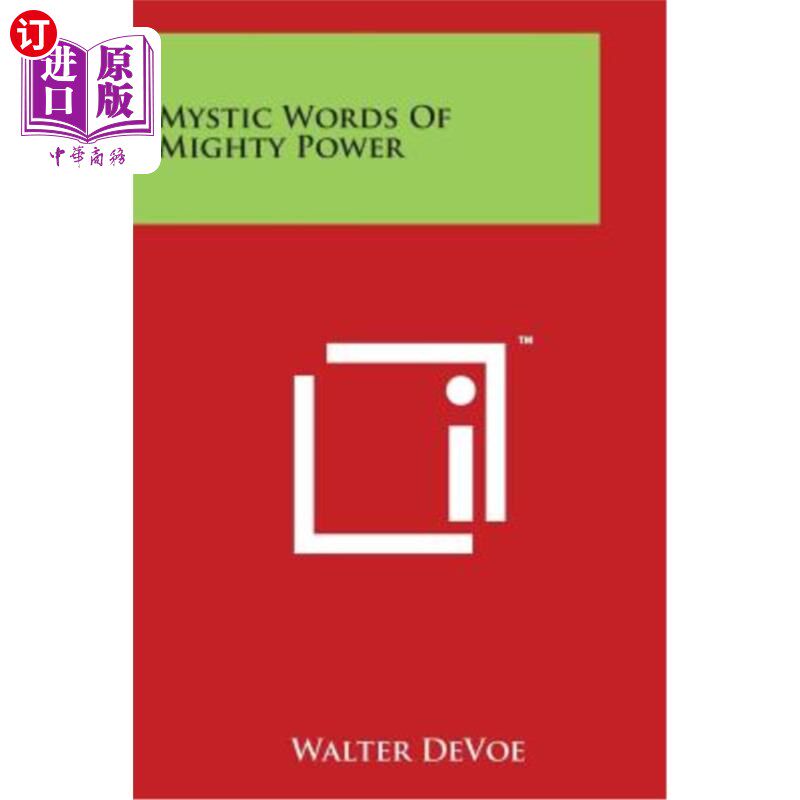 海外直订Mystic Words Of Mighty Power 强大力量的神秘话语