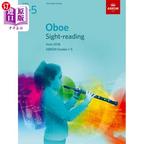海外直订Oboe Sight-Reading Tests, ABRSM Grades 1-5 双簧管视读测试，ABRSM 1-5级