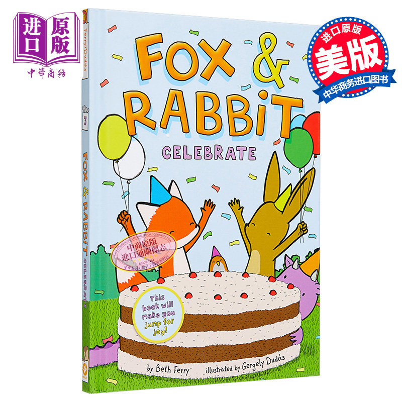Gergely Dudas 狐狸与兔子3 Fox & Rabbit #3 Celebrate 英文原版 桥梁漫画图像小说 小初文学进口儿童故事书【中商原版】