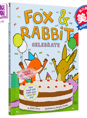Gergely Dudas 狐狸与兔子3 Fox & Rabbit #3 Celebrate 英文原版 桥梁漫画图像小说 小初文学进口儿童故事书【中商原版】