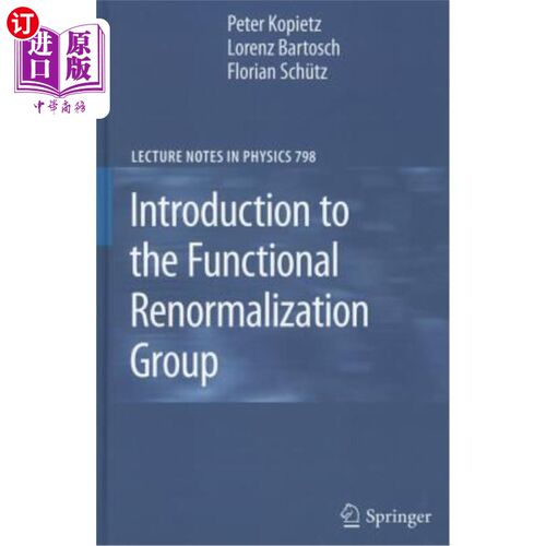 海外直订Introduction to the Functional Renormalization Group