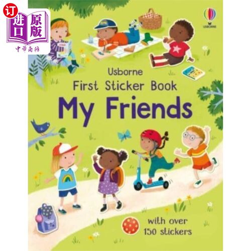 海外直订First Sticker Book My Friends 第一本贴纸书《我的朋友》