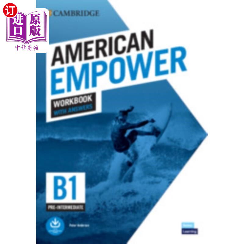 海外直订American Empower Pre-intermediate/B1 Workbook wi... 美国授权前中级/B1练习册与答案