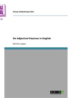 海外直订On Adjectival Passives in English 英语形容词被动句研究