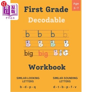 适合6 for Ages 海外直订Decodable Dyslexia Improve 7岁儿童 Kids Activities Friendly 练 可解码 Workbook