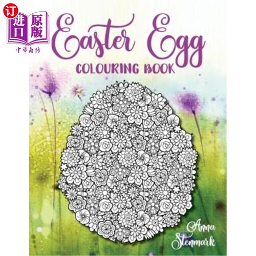 海外直订Easter Egg Colouring Book: Delightful Pictures of Ornate Easter Eggs 复活节彩蛋书：华丽复活节彩蛋的令人愉快