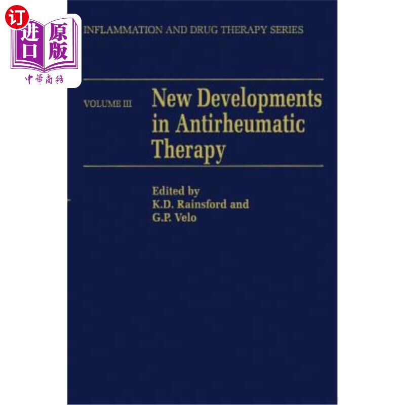 海外直订医药图书New Developments in Antirheumatic Therapy 抗风湿治疗的新进展