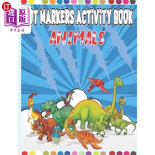 海外直订Animals Dot Markers Activity Book: Dots Coloring Book for Toddlers - Animals (Do 动物点标记活动书:为幼儿着