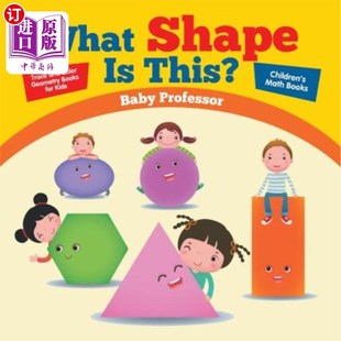 海外直订What Shape Is This? - Trace and Color Geometry Books for Kids Children's Math Bo 这是什么形状?-儿童数学书