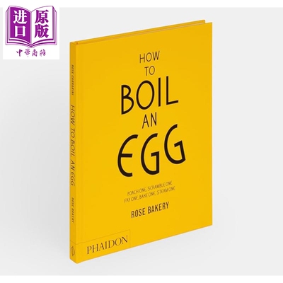 预售 如何煮鸡蛋 80+食谱 罗斯卡拉里尼 How to Boil an Egg A Cookbook 英文原版 Rose Carrarini Rose Bakery咖啡馆【中商原版】