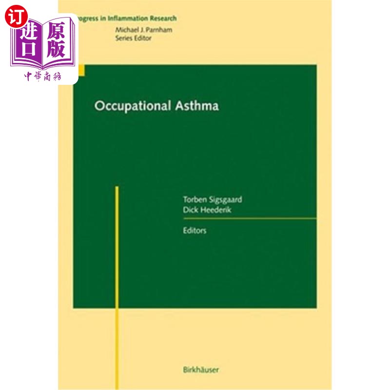 海外直订医药图书Occupational Asthma 职业性哮喘