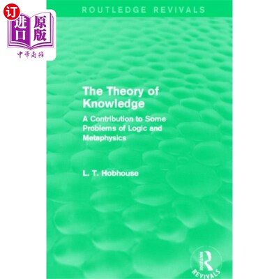 海外直订Theory of Knowledge (Routledge Revivals) 知识论(劳特利奇复兴)
