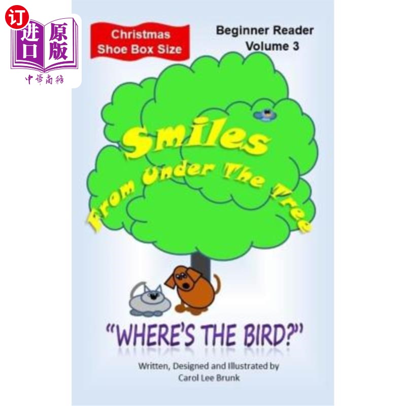海外直订Smiles From Under The Tree: 'Where's the Bird?' Christmas Shoe Box Size 树下的微笑:“鸟在哪里?”圣诞鞋盒