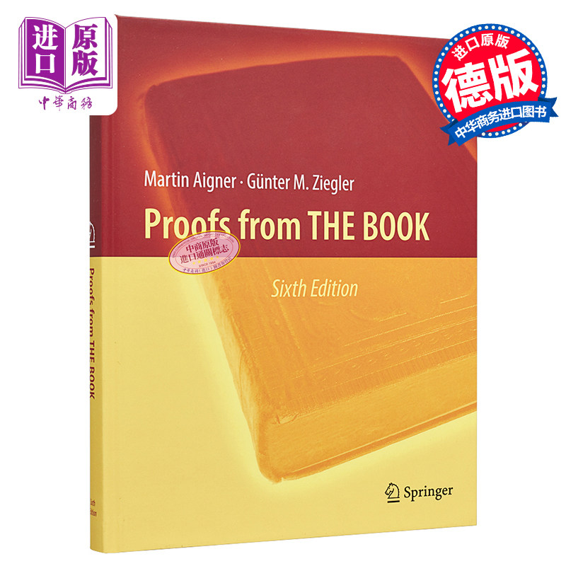 预售 数学天书中的证明 第6版 Proofs from THE BOOK 英文原版 Martin Aigner Gunter Ziegler 数学科普【中商原版】图片