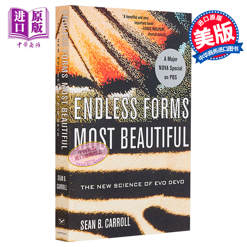 现货 无尽之形之美 英文原版 Endless Forms Most Beautiful Sean B Carroll【中商原版】