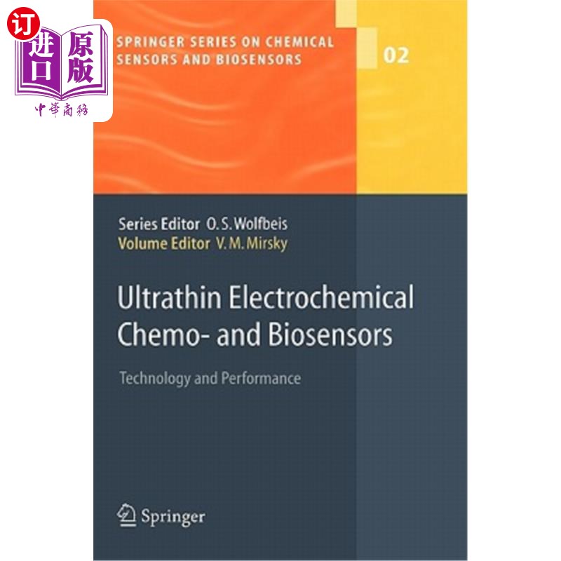 海外直订Ultrathin Electrochemical Chemo- And Biosensors: Technology and Performance超薄电化学化学和生物传感器：技