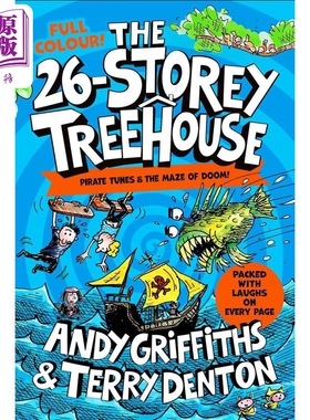 树屋故事2 26层小屁孩树屋历险记全彩版 The 26 Storey Treehouse Colour Edition英文原版 儿童漫画故事小初文学【中商原版】