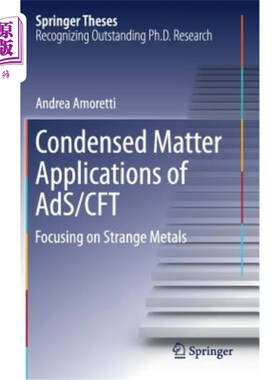 海外直订Condensed Matter Applications of Ads/Cft: Focusing on Strange Metals ADS/CFT的凝聚态应用：聚焦奇异金属