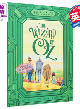 Julia Sarda The Wizard of Oz 插画版文学 绿野仙踪 英文原版 进口图书 儿童绘本 故事图画书 童话礼品书 0-5岁【中商原版】