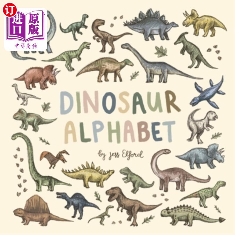 海外直订Dinosaur Alphabet 恐龙字母表
