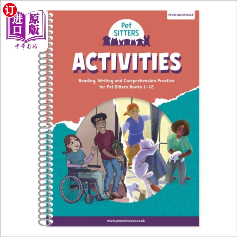 海外直订Phonic Books Pet Sitters Activities 有声书宠物保姆活动