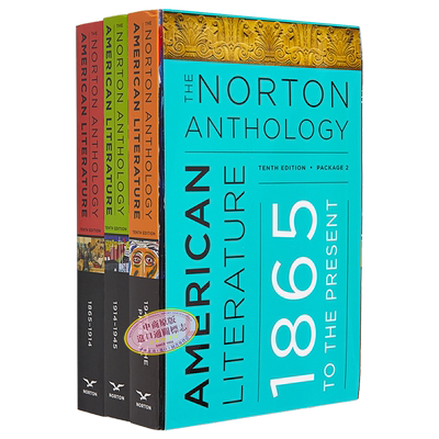 预售 诺顿美国文学3册第10版 The Norton Anthology of American Literature 英文原版 Michael A Elliott【中商原版】