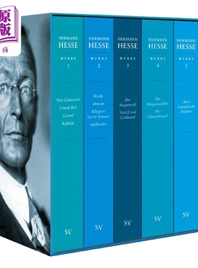 【德文版】黑塞作品精选6卷套盒 悉达多 玻璃珠游戏等 Ausgewahlte Werke 德语原版 Hermann Hesse 诺贝尔奖得主【中商原版】