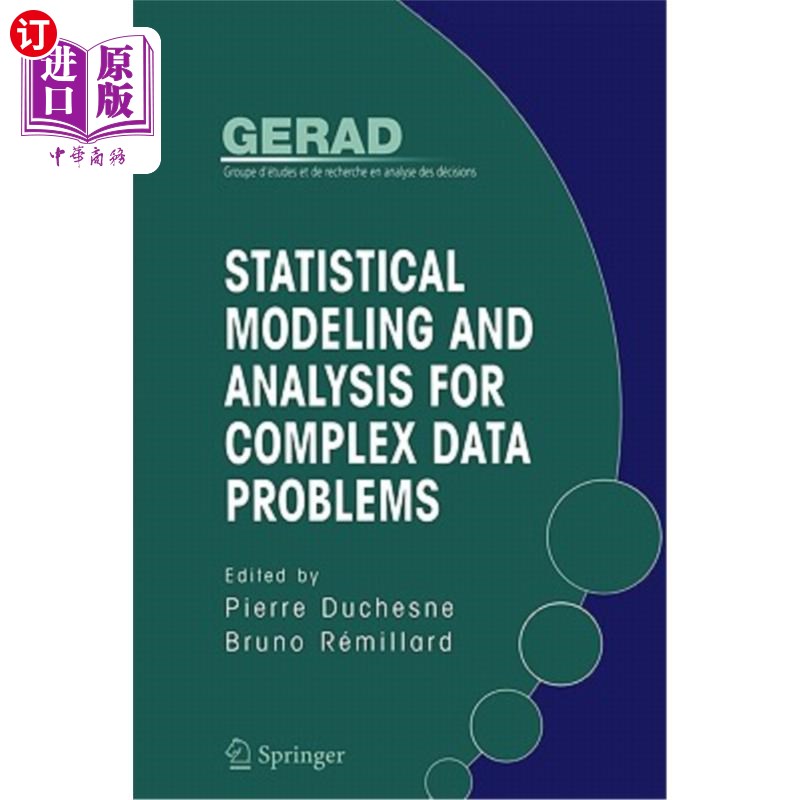 海外直订Statistical Modeling and Analysis for Complex Data Problems 复杂数据问题的统计建模与分析