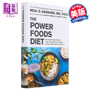 现货 能量食物饮食 中商原版 The Barnard Foods 轻松持久减肥 英文原版 Neal 捕捉驯服和燃烧卡路里突破性计划 Power Diet