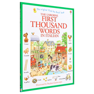 看图识1000意大利语单词 意大利文原版 英文意大利文双语 小语种 First Thousand Words in Italian【中商原版】