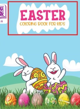海外直订Easter Coloring Book: For Kids 复活节填色书:给孩子