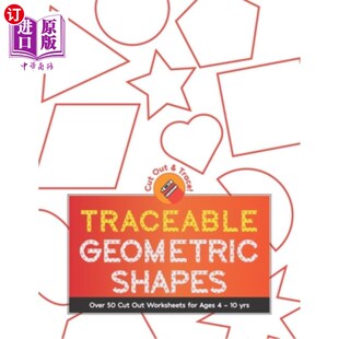 yrs Shapes Cut 海外直订Traceable Worksheets 可追溯 Over Ages For 10岁儿 几何形状：4 Out Geometric
