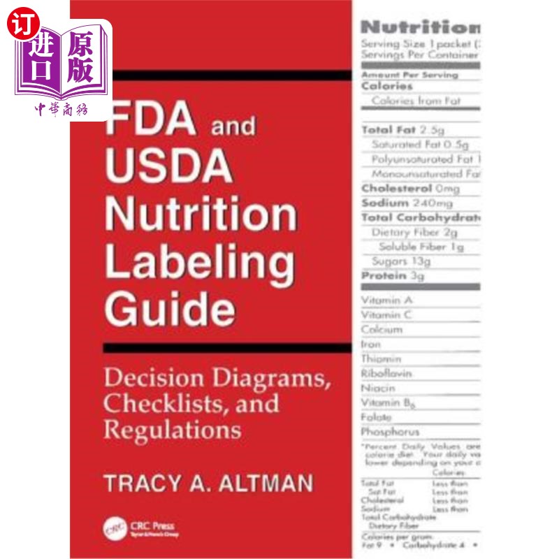 海外直订FDA and USDA Nutrition Labeling Guide: Decision Diagrams, Check FDA和USDA营养标签指南:决策图表，检查