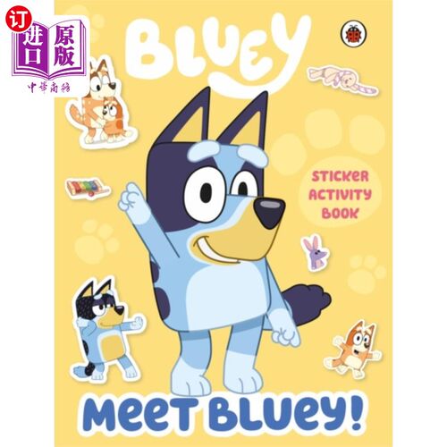 海外直订Bluey: Meet Bluey! Sticker Activity Book 布鲁伊:来见见布鲁伊!贴纸活动手册